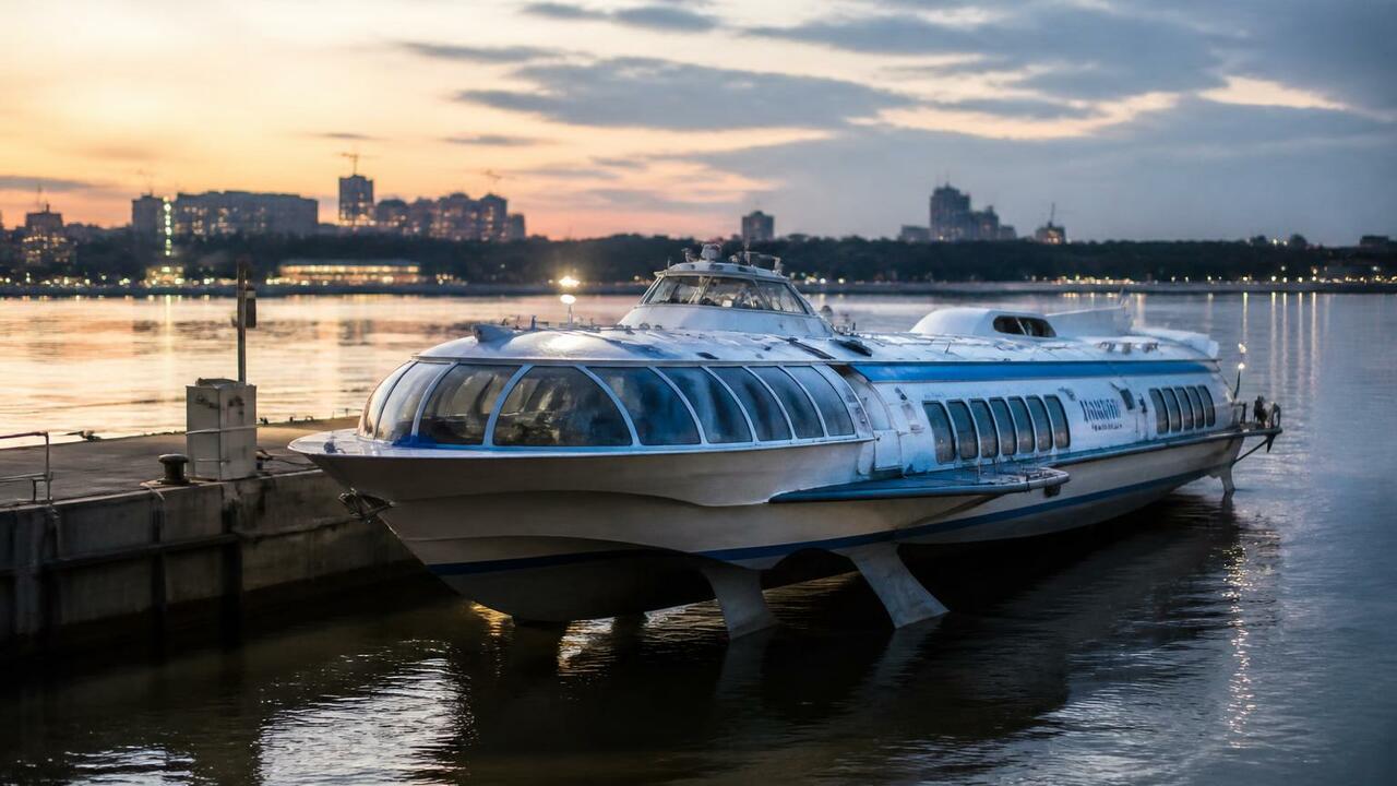 Отмена вечерних рейсов судов на подводных крыль...